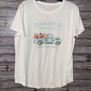 Maurices flower truck graphic tee size L